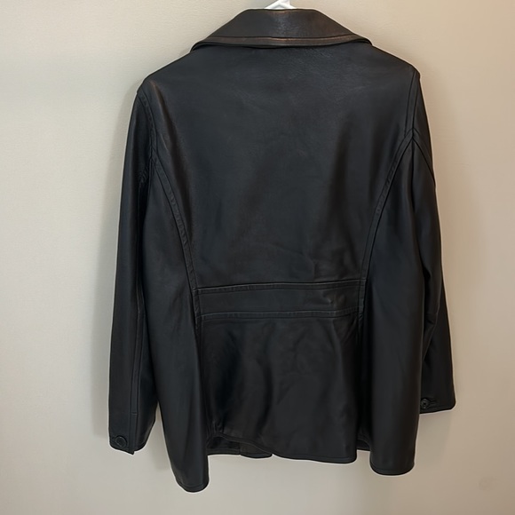 Like New Womens Coach Soft Leather Button Up Jacket - Picture 7 of 9